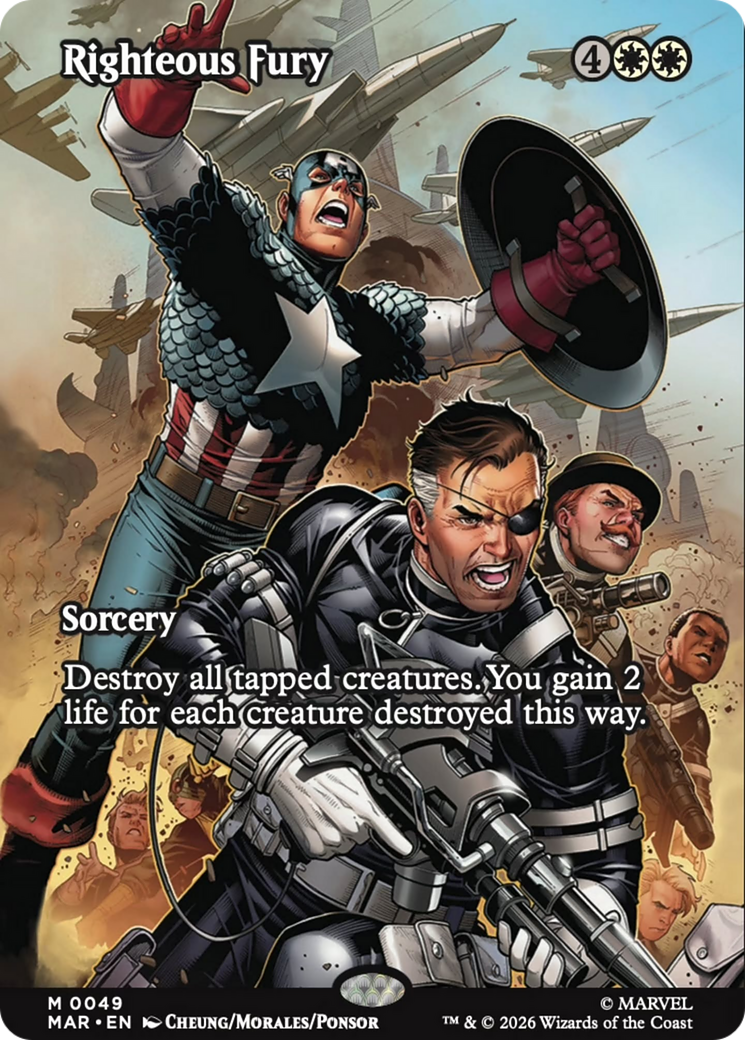 Righteous Fury (Borderless) [Marvel Universe: Eternal-Legal] | Exor Games Dartmouth