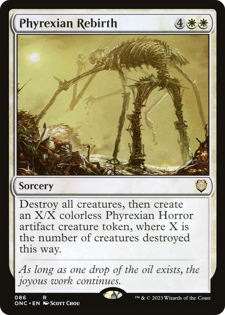 Phyrexian Rebirth [Phyrexia: All Will Be One Commander] | Exor Games Dartmouth