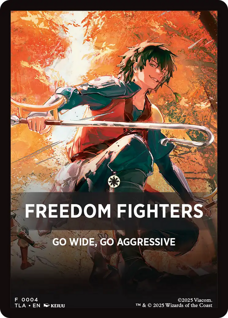 Freedom Fighters Theme Card [Avatar: The Last Airbender Tokens] | Exor Games Dartmouth