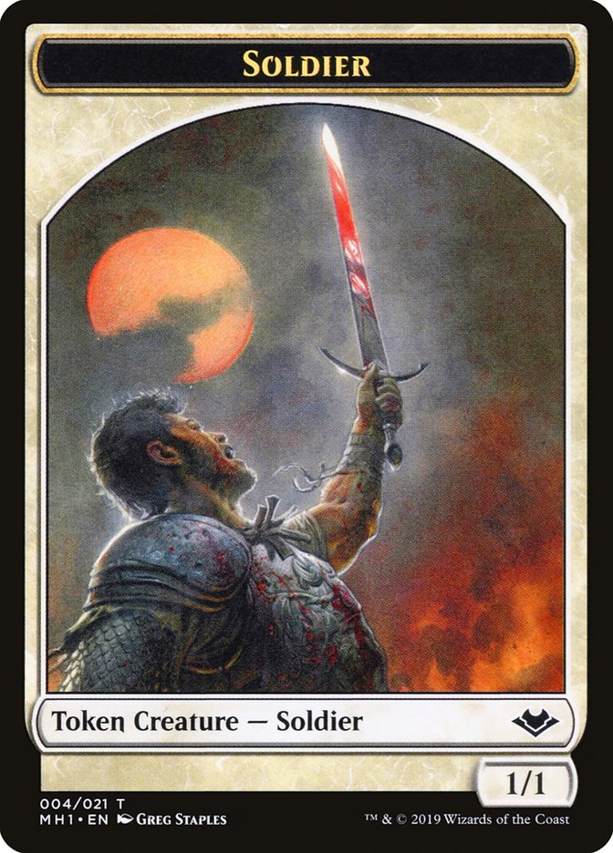 Soldier Token [Modern Horizons Tokens] | Exor Games Dartmouth