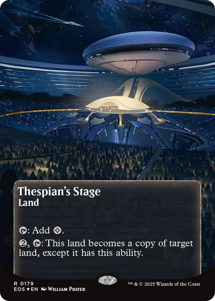 Thespian's Stage (0179) (Borderless) (Galaxy Foil) [Edge of Eternities: Stellar Sights] | Exor Games Dartmouth