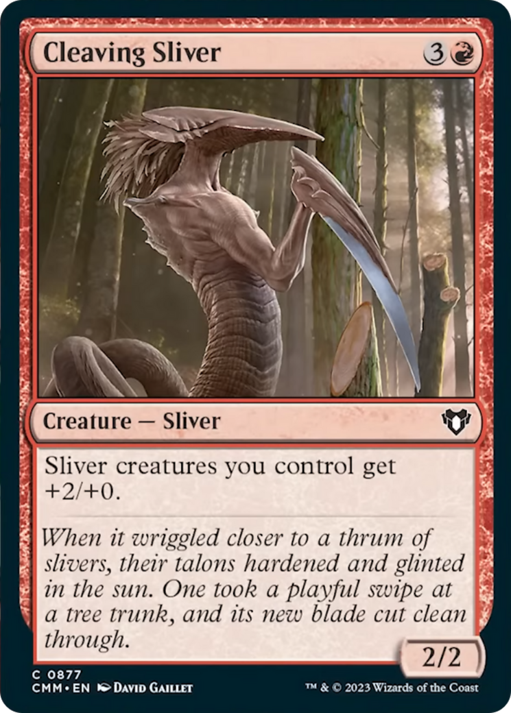 Cleaving Sliver [Commander Masters] | Exor Games Dartmouth