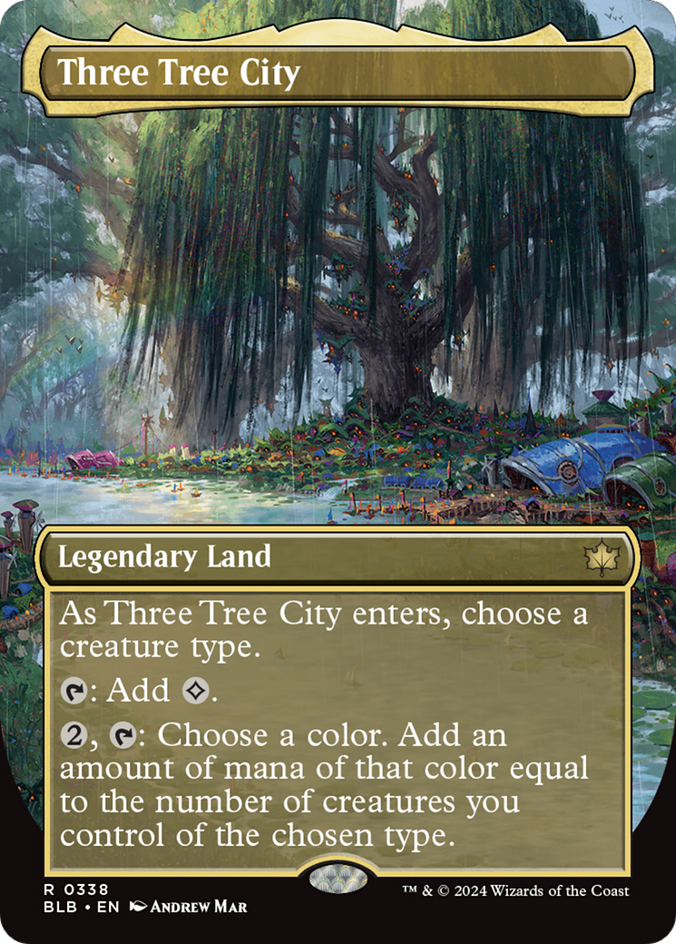 Three Tree City (Borderless) (0338) [Bloomburrow] | Exor Games Dartmouth
