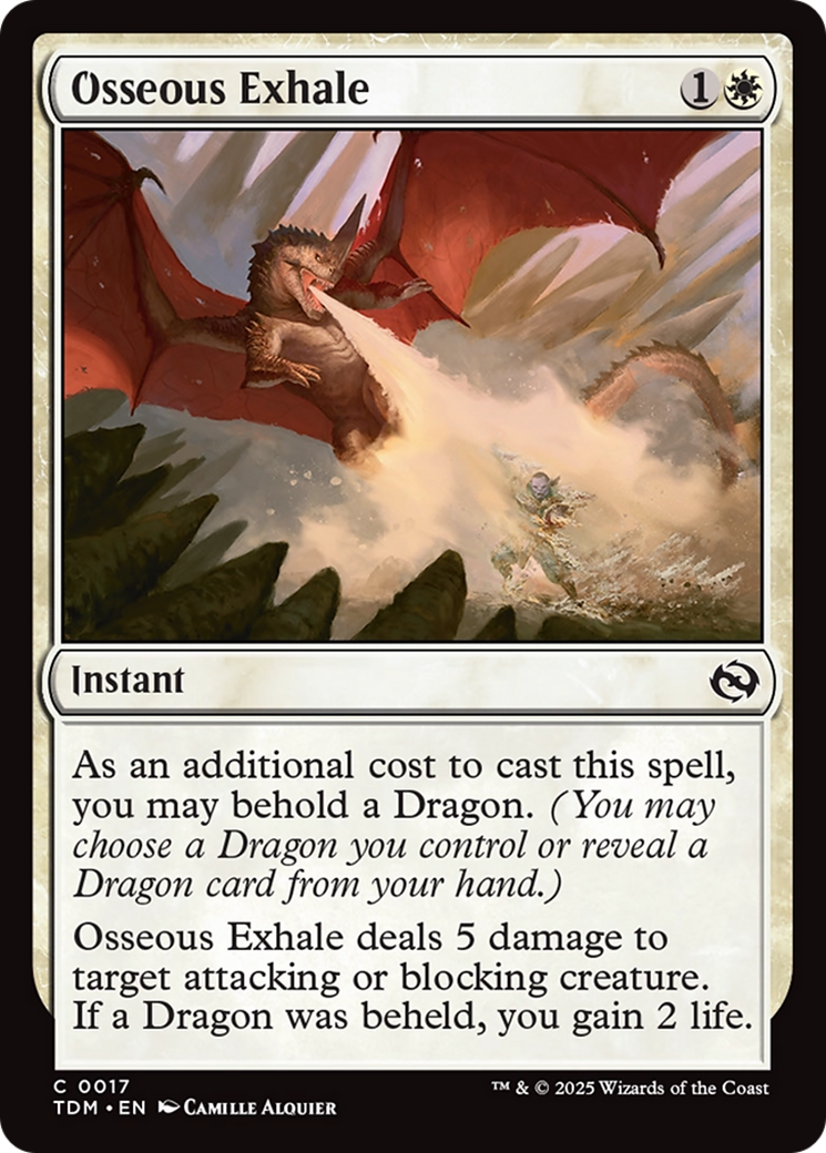 Osseous Exhale [Tarkir: Dragonstorm] | Exor Games Dartmouth