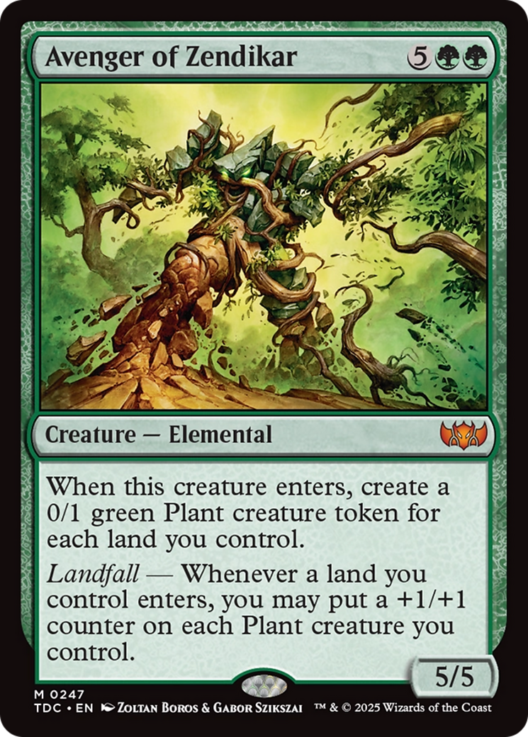 Avenger of Zendikar [Tarkir: Dragonstorm Commander] | Exor Games Dartmouth