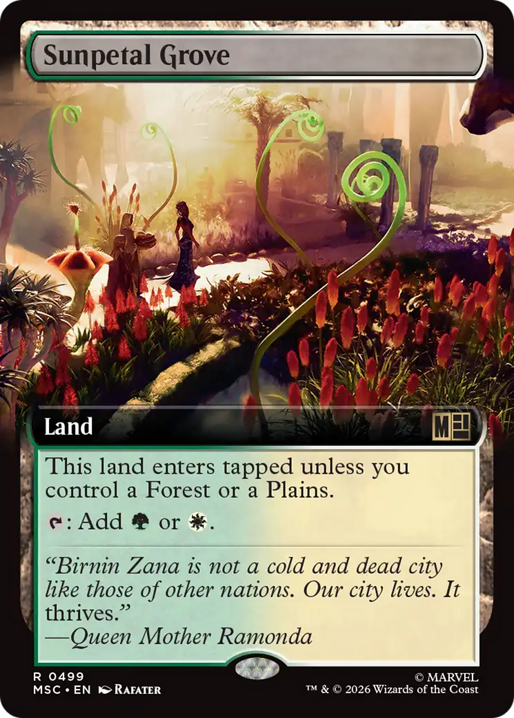 Sunpetal Grove (Extended Art) [Marvel Super Heroes Commander] | Exor Games Dartmouth
