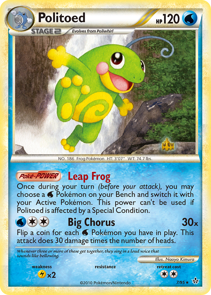 Politoed (7/95) [HeartGold & SoulSilver: Unleashed] | Exor Games Dartmouth