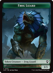 Food // Frog Lizard Double-Sided Token [Secrets of Strixhaven Commander Tokens] | Exor Games Dartmouth