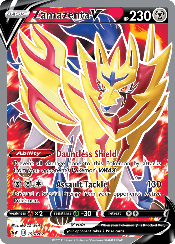 Zamazenta V (196/202) [Sword & Shield: Base Set] | Exor Games Dartmouth