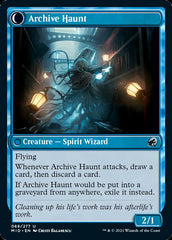 Overwhelmed Archivist // Archive Haunt [Innistrad: Midnight Hunt] | Exor Games Dartmouth