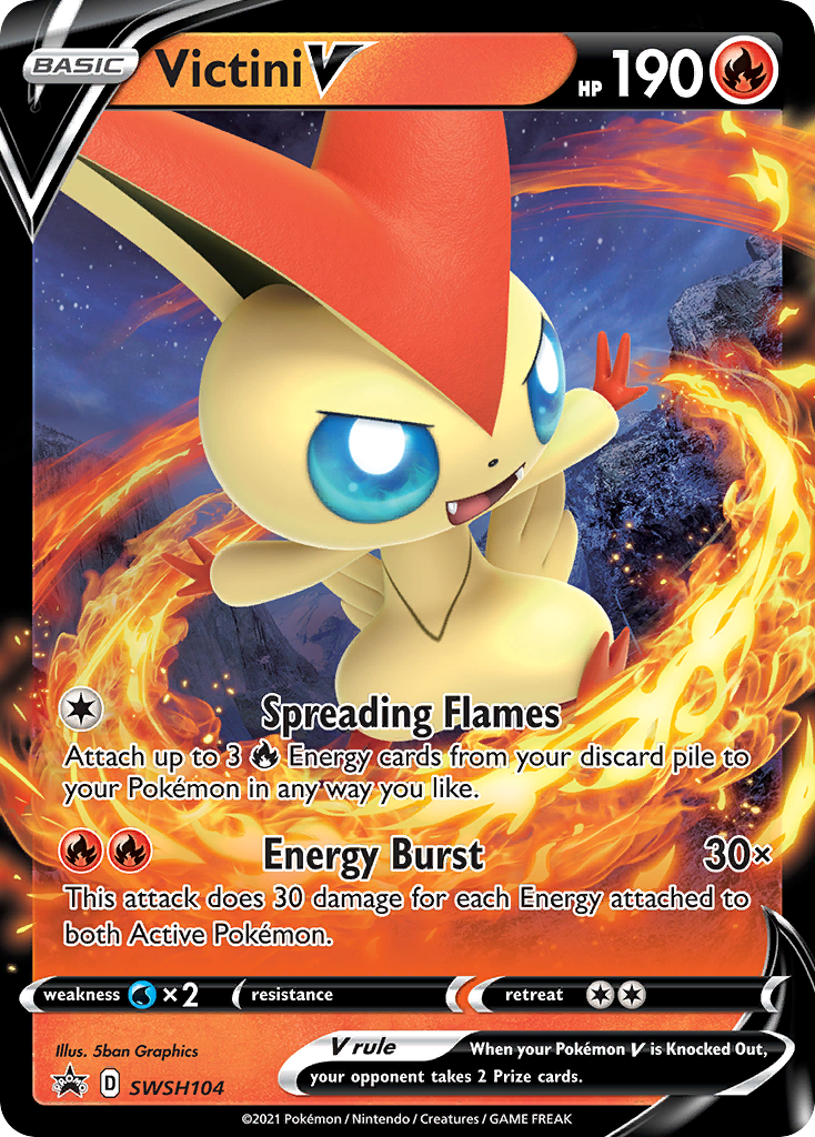 Victini V (SWSH104) [Sword & Shield: Black Star Promos] | Exor Games Dartmouth