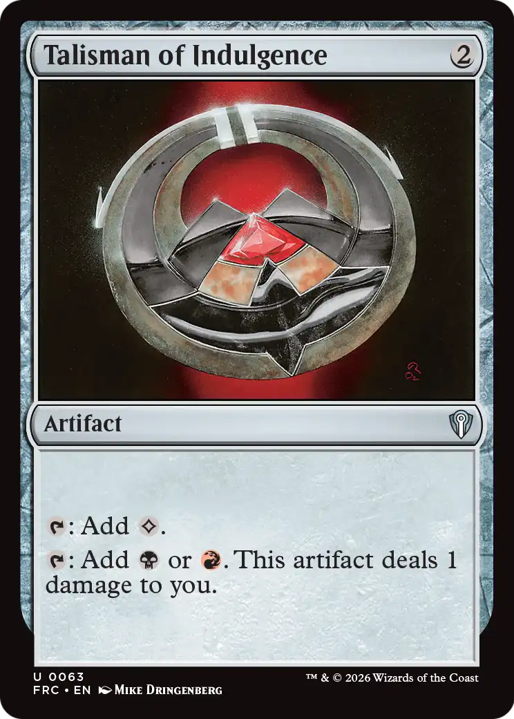 Talisman of Indulgence [Reality Fracture Commander] | Exor Games Dartmouth