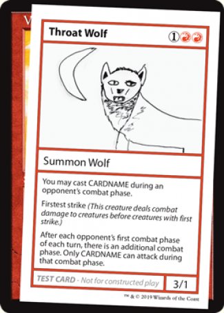 Throat Wolf (2021 Edition) [Mystery Booster Playtest Cards] | Exor Games Dartmouth