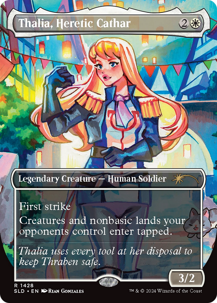 Thalia, Heretic Cathar (Rainbow Foil) [Secret Lair Drop Series] | Exor Games Dartmouth