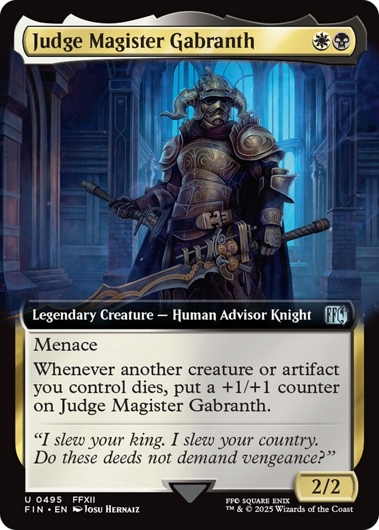Judge Magister Gabranth (Extended Art) [FINAL FANTASY] | Exor Games Dartmouth