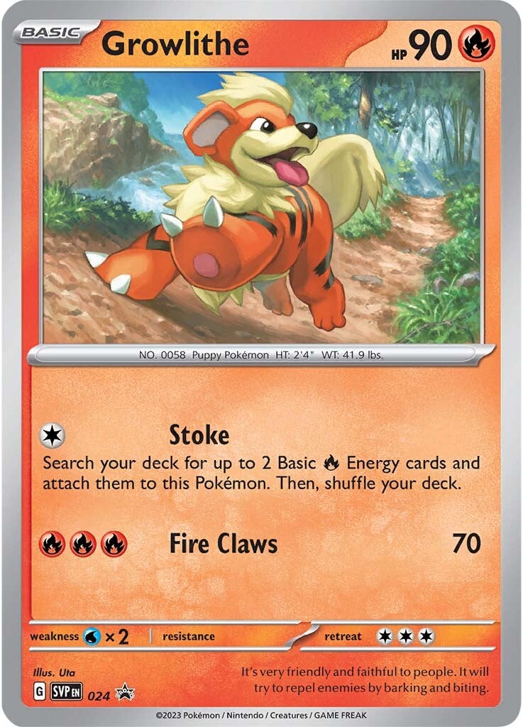 Growlithe (024) [Scarlet & Violet: Black Star Promos] | Exor Games Dartmouth