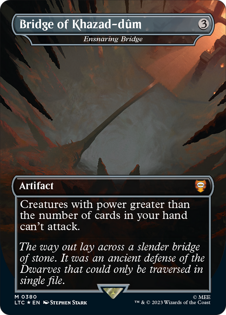 Bridge of Khazad-dum - Ensnaring Bridge (Surge Foil Realms and Relics) [The Lord of the Rings: Tales of Middle-Earth Commander] | Exor Games Dartmouth