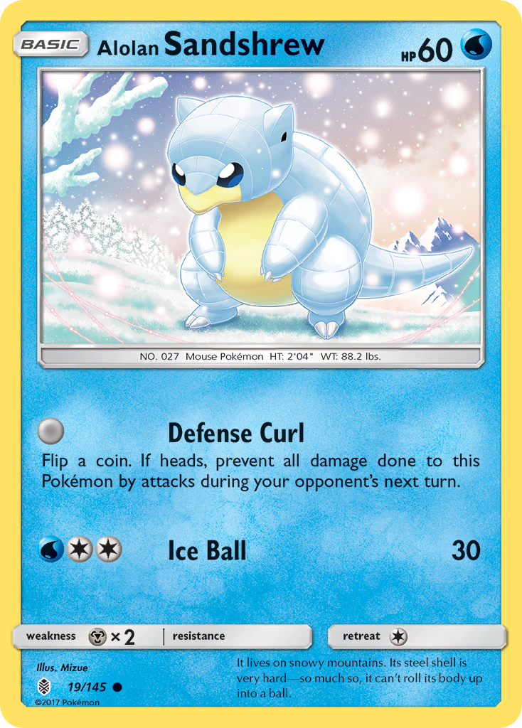 Alolan Sandshrew (19/145) [Sun & Moon: Guardians Rising] | Exor Games Dartmouth