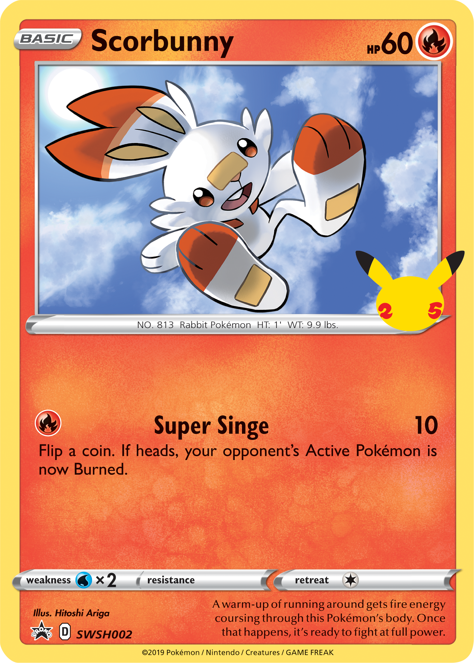 Scorbunny (SWSH002) (Jumbo Card) [First Partner Pack] | Exor Games Dartmouth