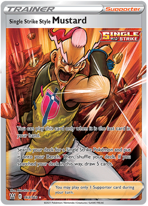 Single Strike Style Mustard (163/163) [Sword & Shield: Battle Styles] | Exor Games Dartmouth