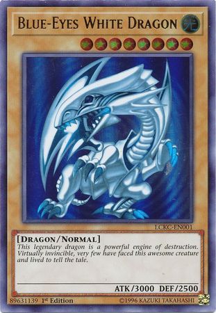 Blue-Eyes White Dragon (Version 2) [LCKC-EN001] Ultra Rare | Exor Games Dartmouth
