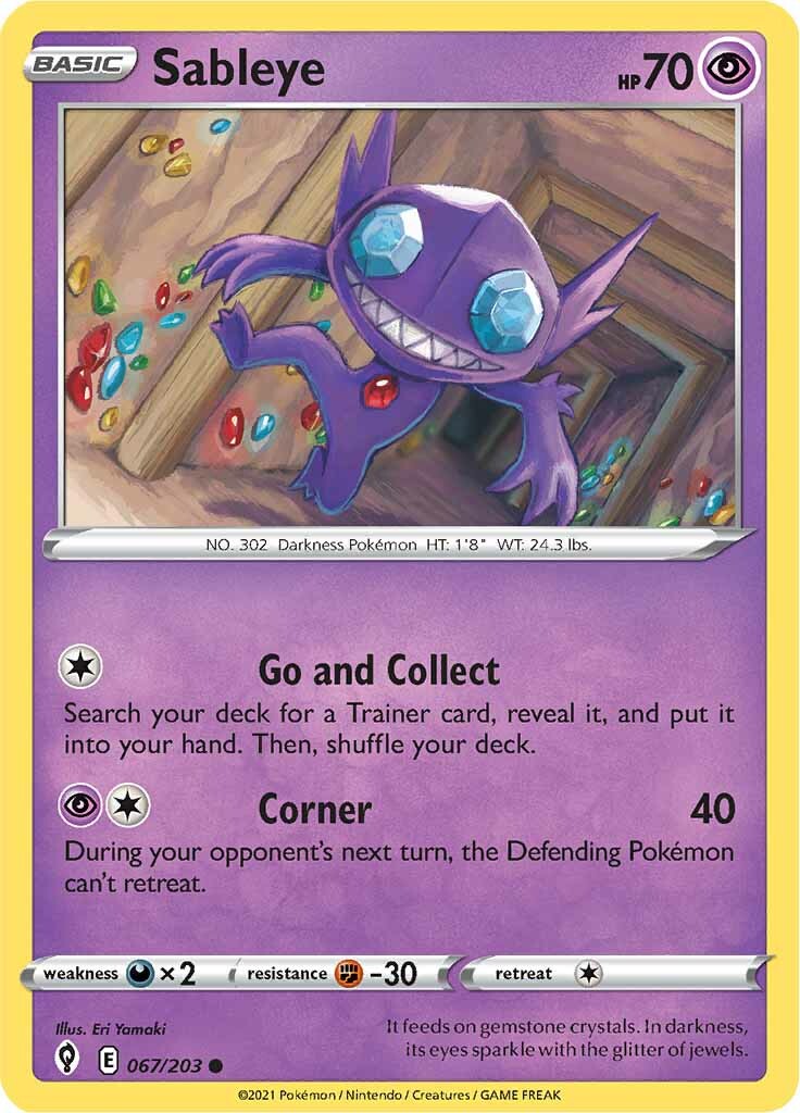 Sableye (067/203) [Sword & Shield: Evolving Skies] | Exor Games Dartmouth