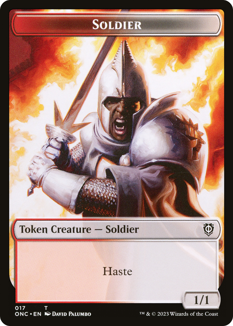 Copy // Soldier Double-Sided Token (Surge Foil) [Marvel Super Heroes Commander Tokens] | Exor Games Dartmouth
