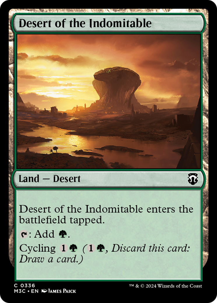 Desert of the Indomitable (Ripple Foil) [Modern Horizons 3 Commander] | Exor Games Dartmouth