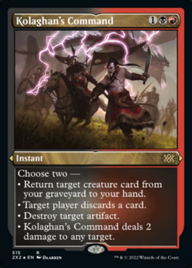 Kolaghan's Command (Foil Etched) [Double Masters 2022] | Exor Games Dartmouth