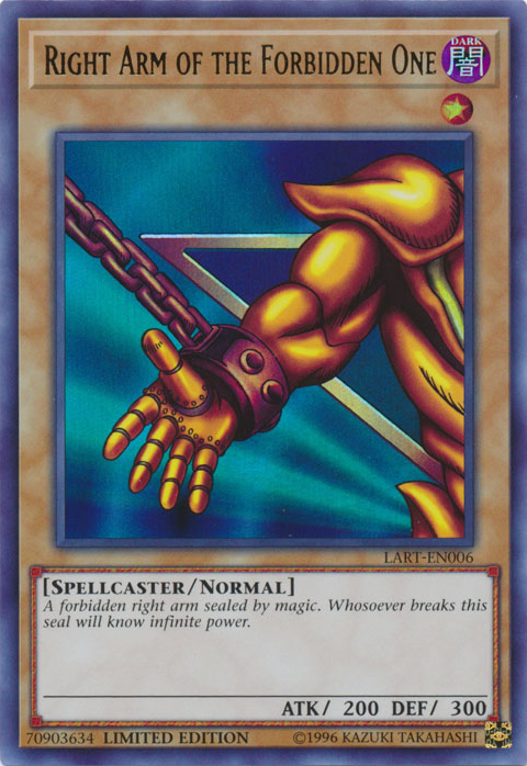 Right Arm of the Forbidden One [LART-EN006] Ultra Rare | Exor Games Dartmouth
