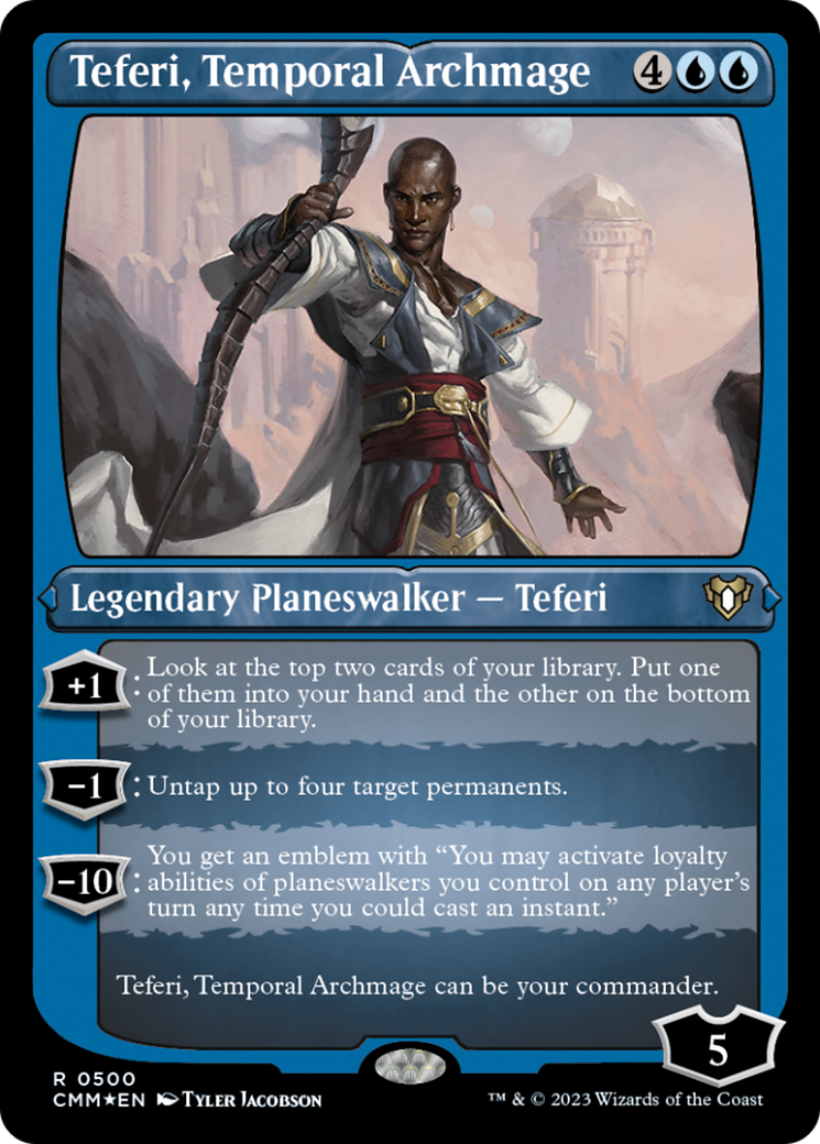 Teferi, Temporal Archmage (Foil Etched) [Commander Masters] | Exor Games Dartmouth