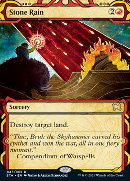 Stone Rain (Foil Etched) [Strixhaven: Mystical Archive] | Exor Games Dartmouth