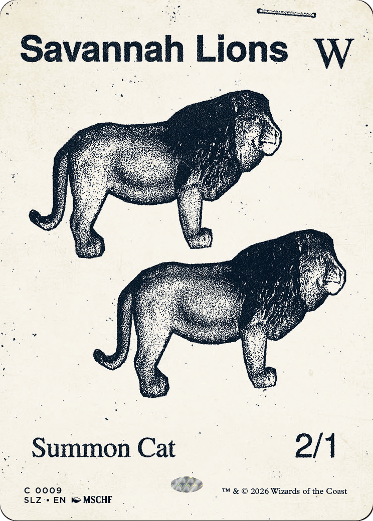 Savannah Lions (0009) [Secret Lair x MSCHF: The Zeta Set] | Exor Games Dartmouth