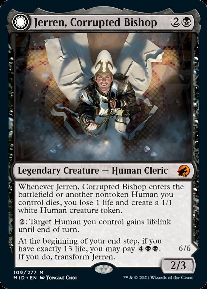 Jerren, Corrupted Bishop // Ormendahl, the Corrupted [Innistrad: Midnight Hunt] | Exor Games Dartmouth