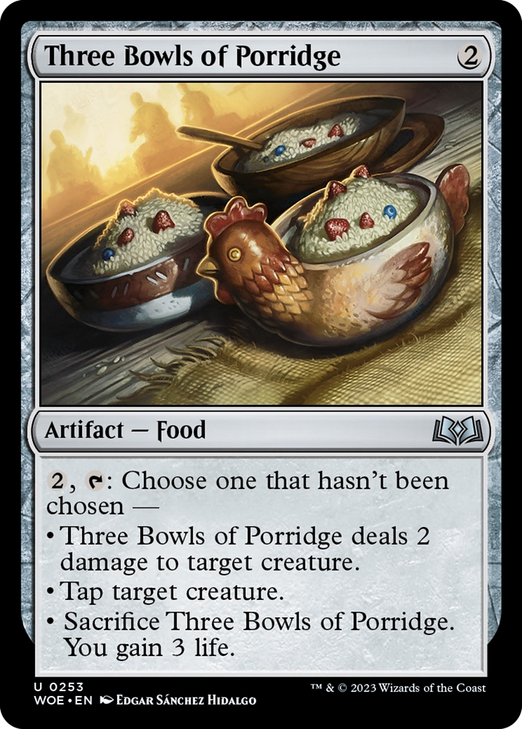 Three Bowls of Porridge [Wilds of Eldraine] | Exor Games Dartmouth