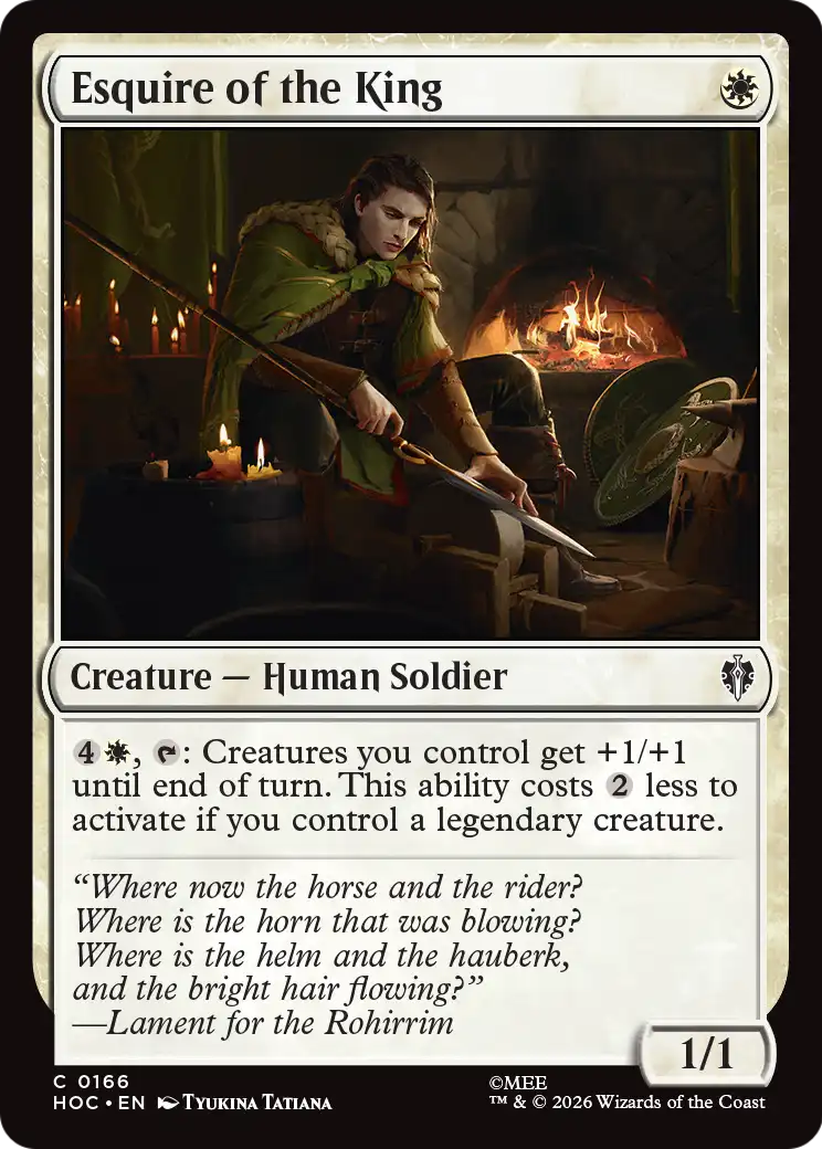 Esquire of the King [The Hobbit: Eternal-Legal] | Exor Games Dartmouth