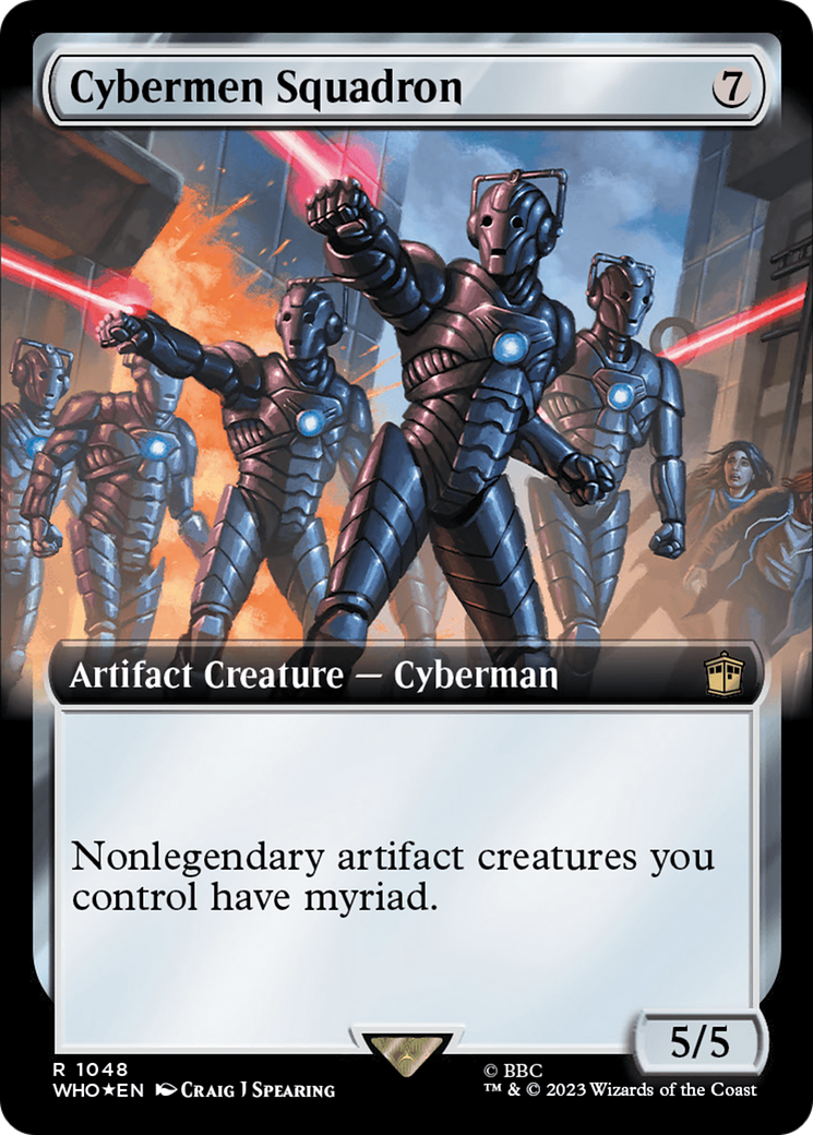 Cybermen Squadron (Extended Art) (Surge Foil) [Doctor Who] | Exor Games Dartmouth