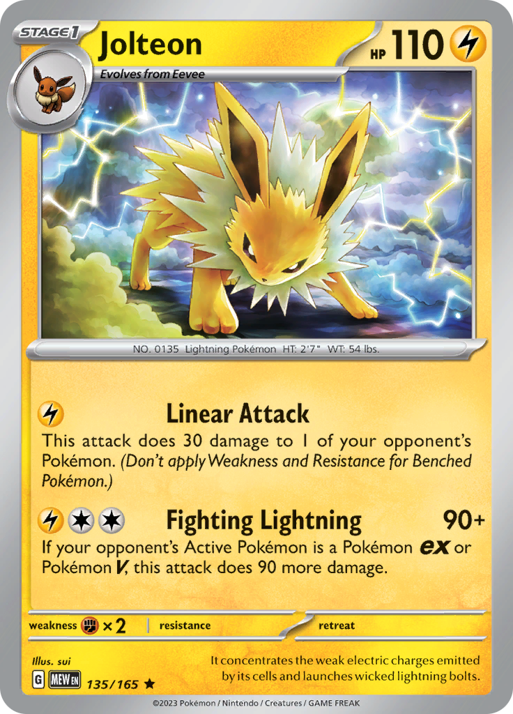 Jolteon (135/165) [Scarlet & Violet: 151] | Exor Games Dartmouth