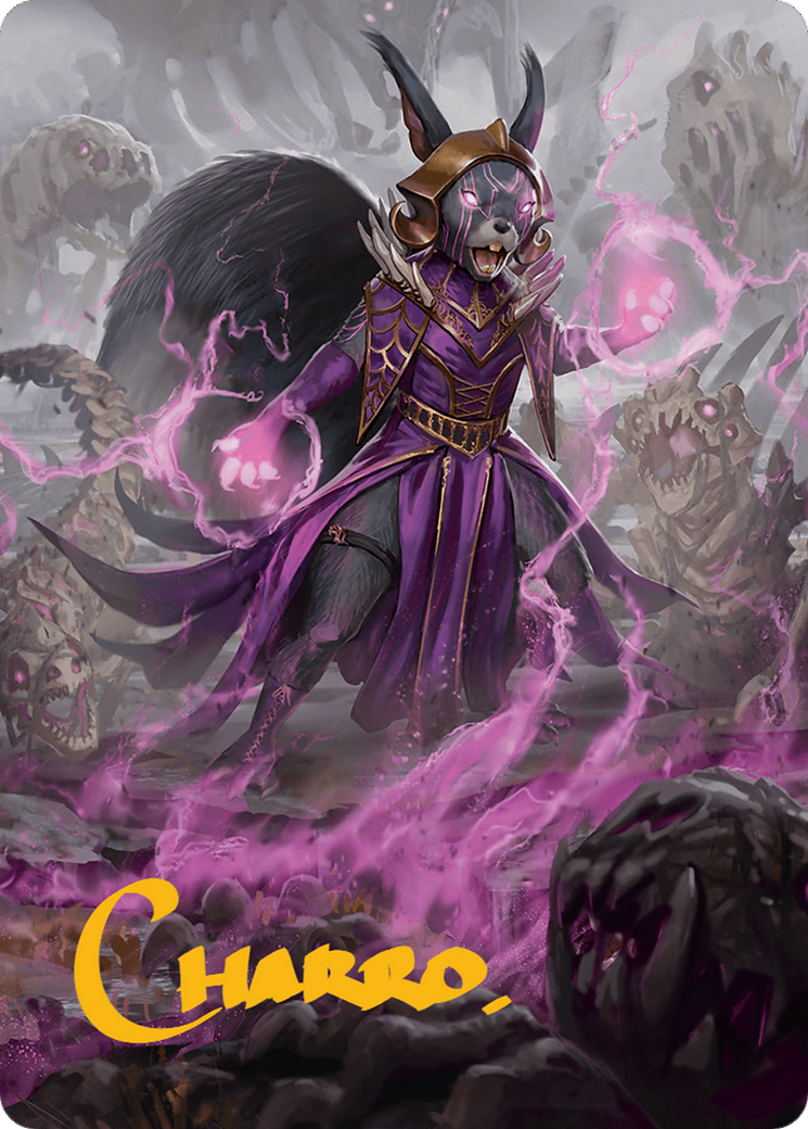 Liliana of the Dark Realms Art Card (Gold-Stamped Signature) [Bloomburrow Art Series] | Exor Games Dartmouth