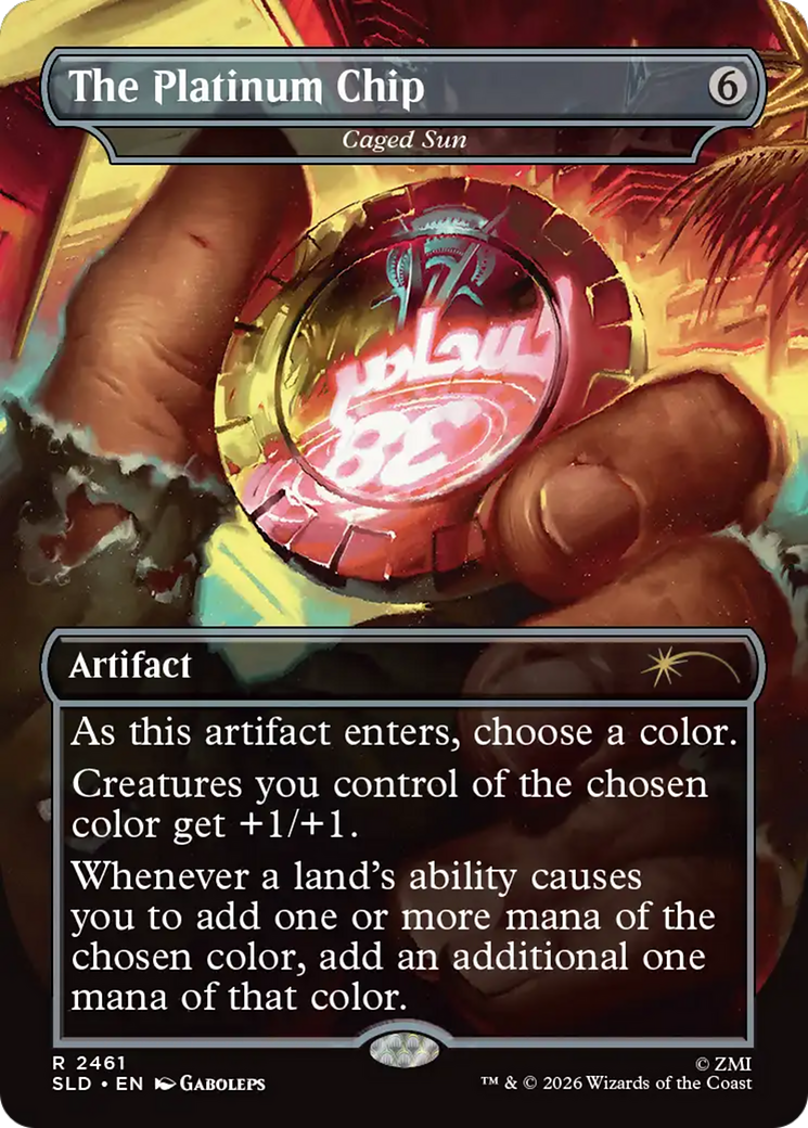 The Platinum Chip - Caged Sun [Secret Lair Drop Series] | Exor Games Dartmouth