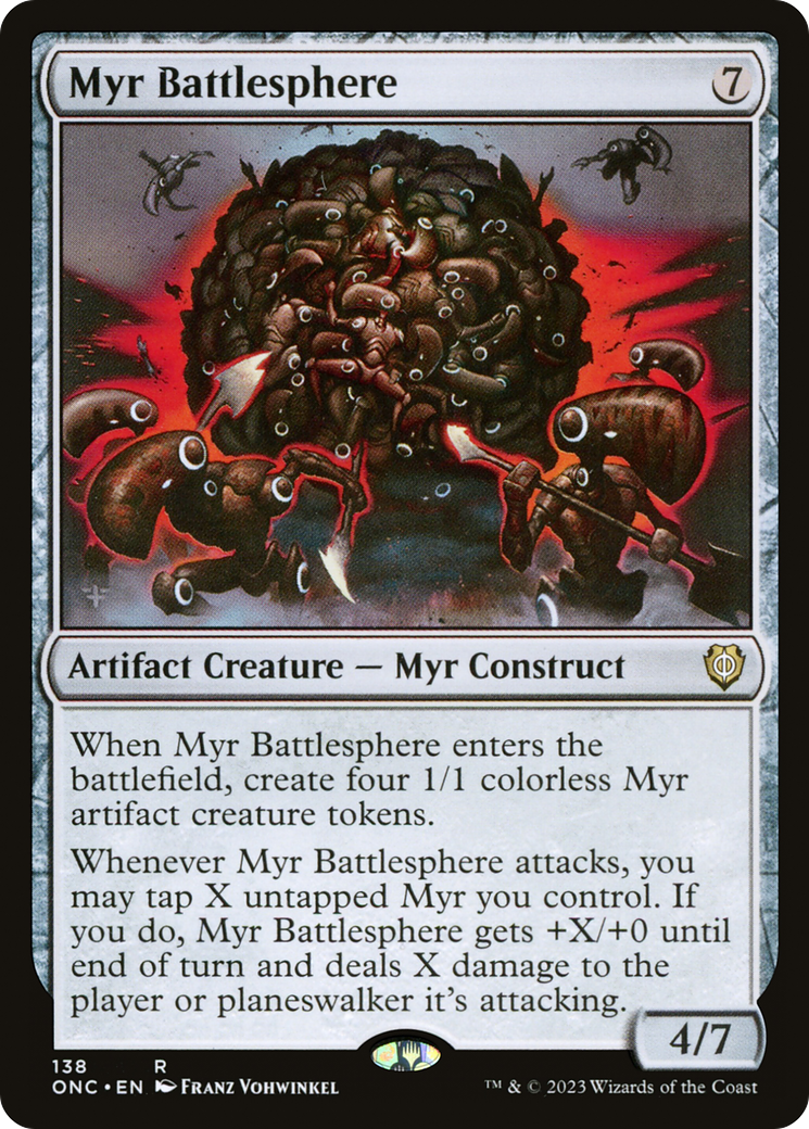 Myr Battlesphere [Phyrexia: All Will Be One Commander] | Exor Games Dartmouth