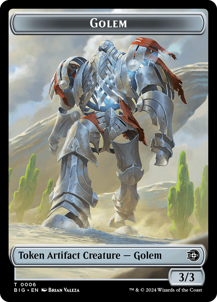 Golem // Plot Double-Sided Token [Outlaws of Thunder Junction: The Big Score Tokens] | Exor Games Dartmouth