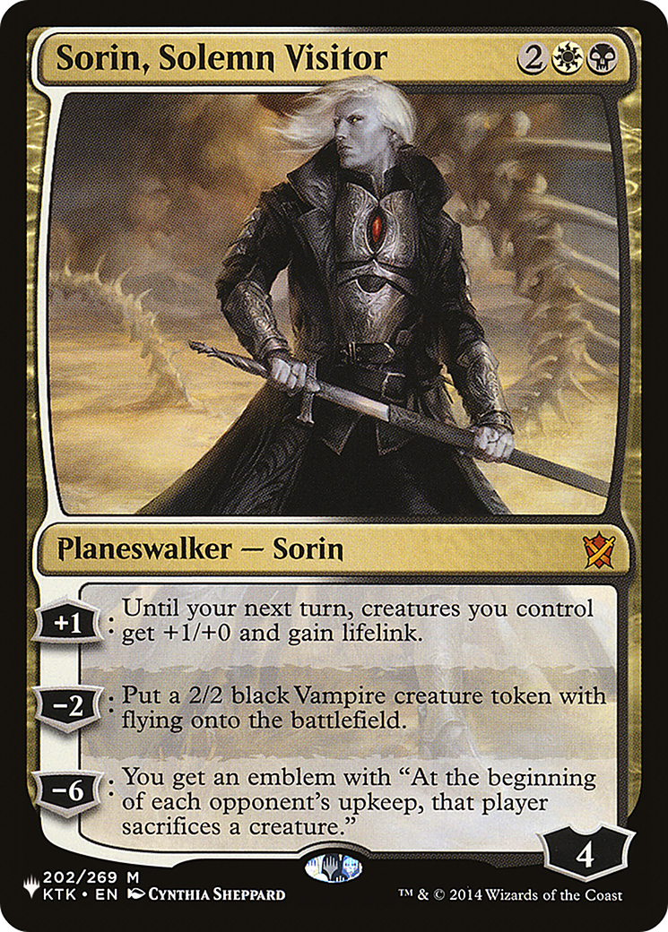 Sorin, Solemn Visitor [The List] | Exor Games Dartmouth