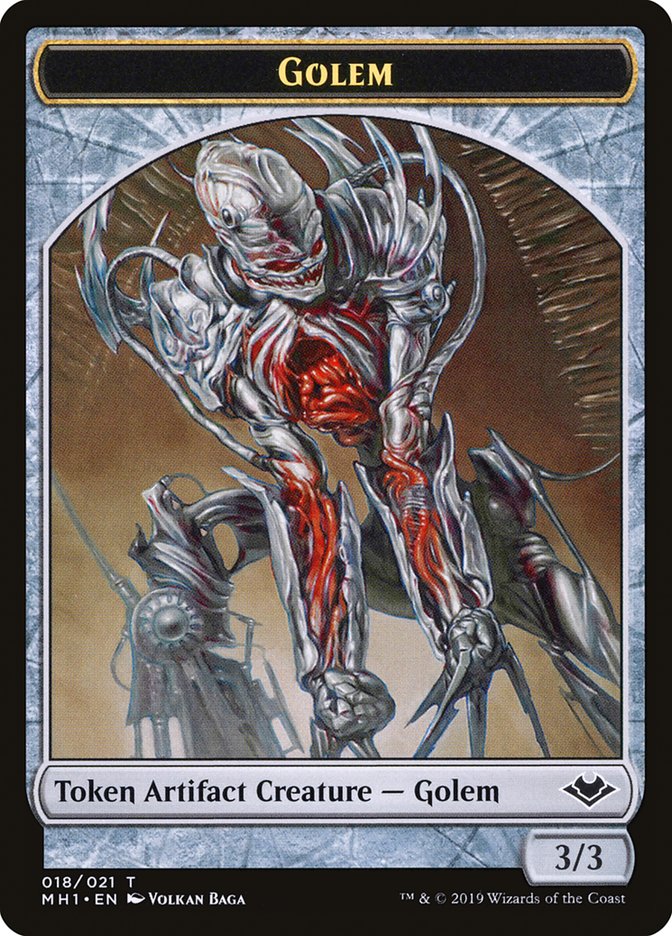 Golem Token [Modern Horizons Tokens] | Exor Games Dartmouth