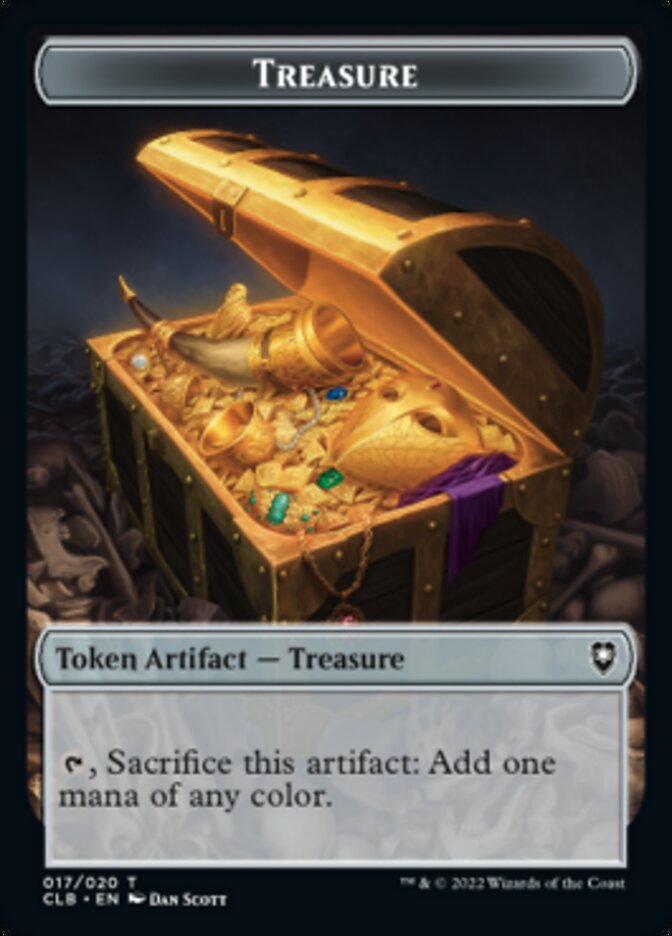 Treasure Token [Commander Legends: Battle for Baldur's Gate Tokens] | Exor Games Dartmouth