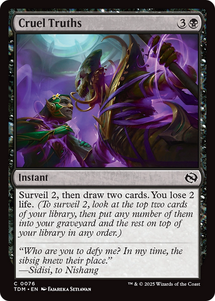 Cruel Truths [Tarkir: Dragonstorm] | Exor Games Dartmouth