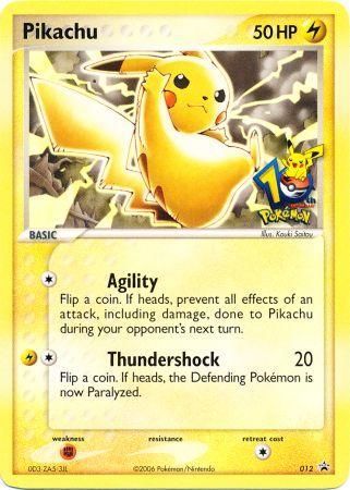 Pikachu (012) (10th Anniversary Promo) [Miscellaneous Cards] | Exor Games Dartmouth