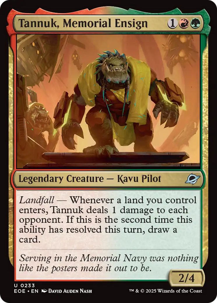 Tannuk, Memorial Ensign [Edge of Eternities] | Exor Games Dartmouth