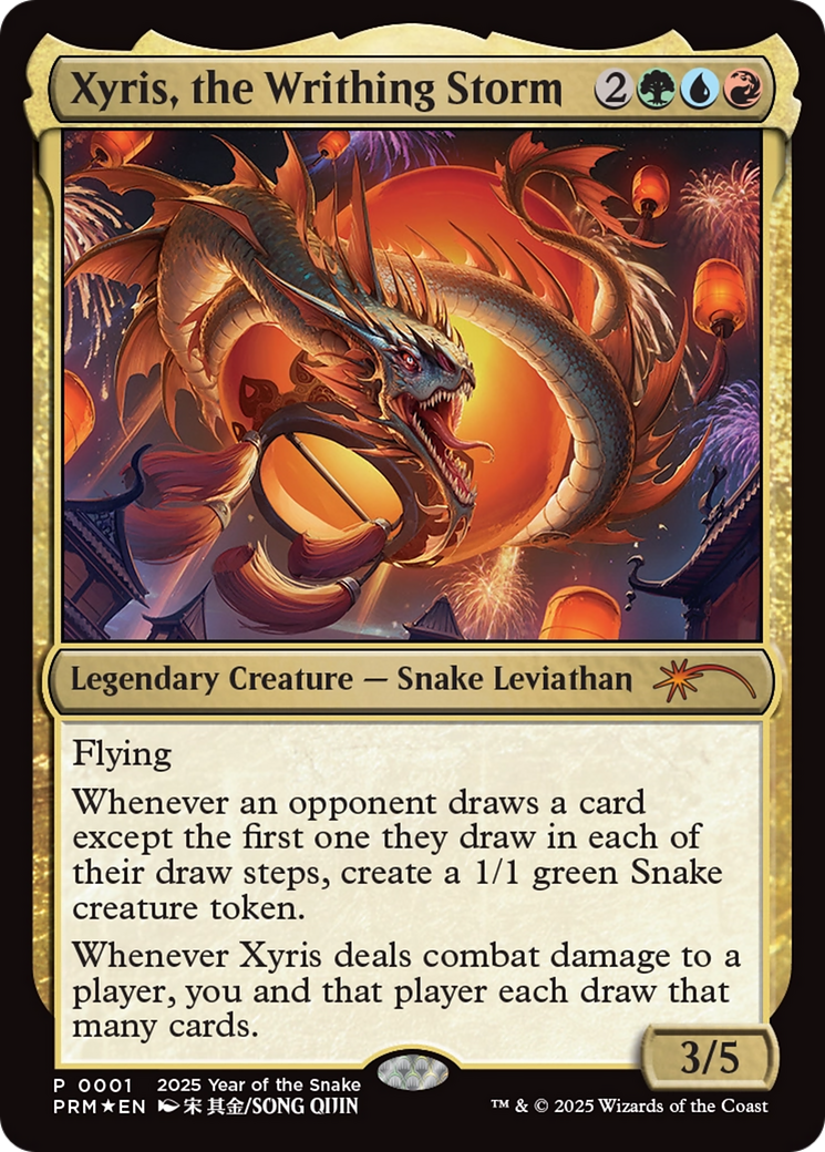 Xyris, the Writhing Storm (Year of the Snake 2025) [Standard Showdown Promos] | Exor Games Dartmouth