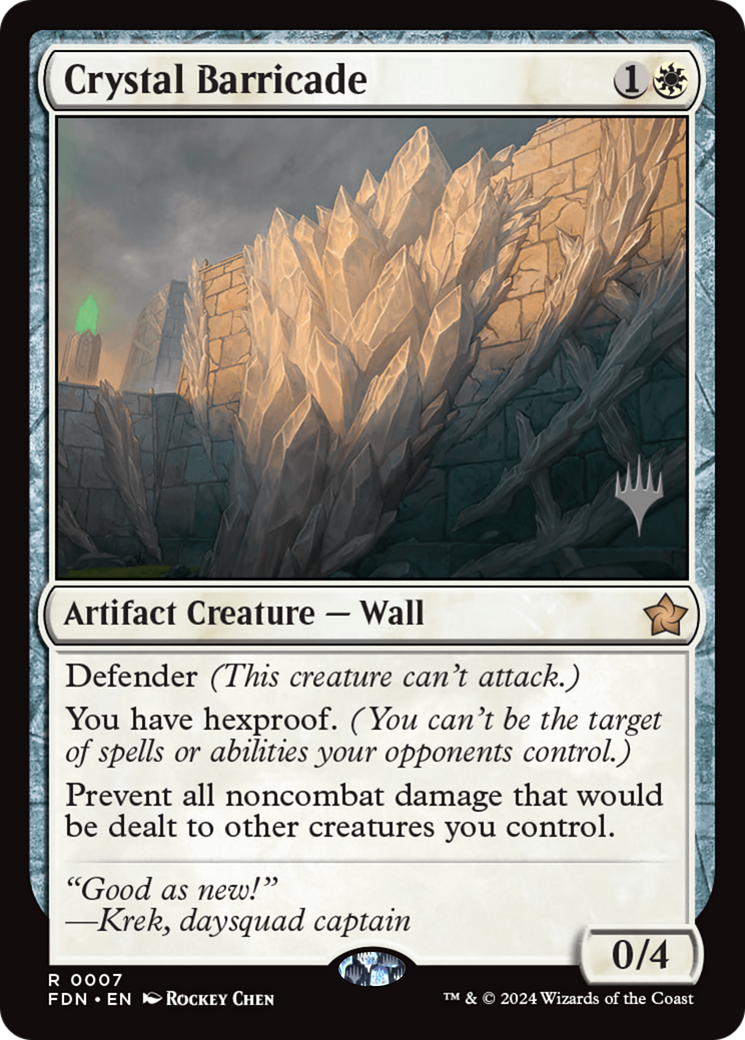 Crystal Barricade [Foundations Promos] | Exor Games Dartmouth